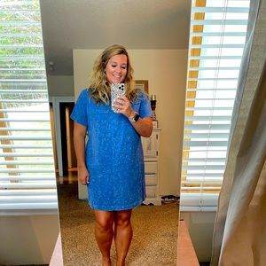 Old Navy Blue Tshirt Dress size L